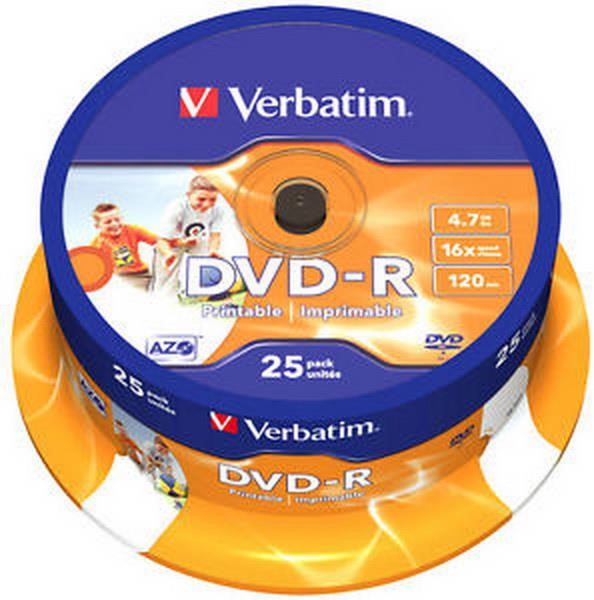 VERBATIM DVD-R 16X 4.7GB SP VERB PR. 25ST