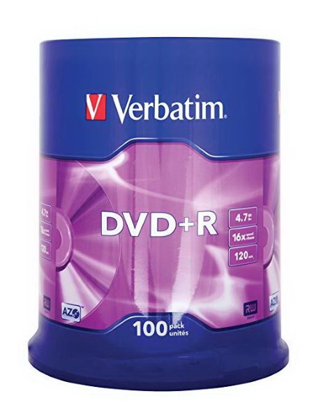 VERBATIM DVD-R 16X 4.7GB CB VERB 100ST