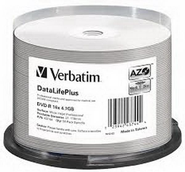 VERBATIM DVD-R 16X 4.7GB CB VERB PR. 50ST