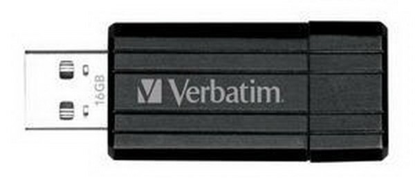 VERBATIM USB 16GB 3-10 PSTRIPE BK