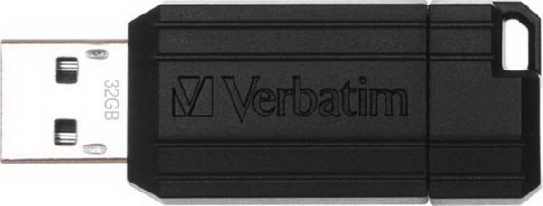 VERBATIM USB 32GB 8-11 PSTRIPE BK