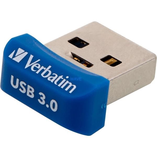 VERBATIM NANO USB DRIVE 64GB USB FLASH DRIVE BLUE