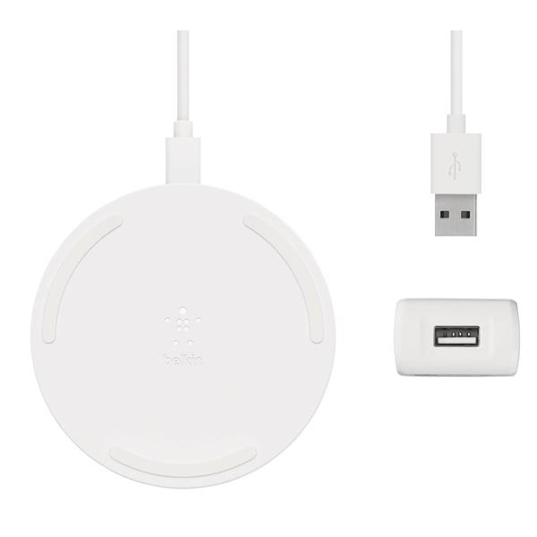 BELKIN WIRELESS CHARGING PAD 10W MICRO-USB,  NO AC ADAPTER, WHITE