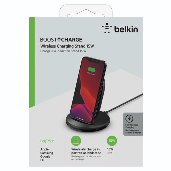 BELKIN BOOST CHARGE WIRELESS CHARGING STAND 15W SW.WIB002VFBK