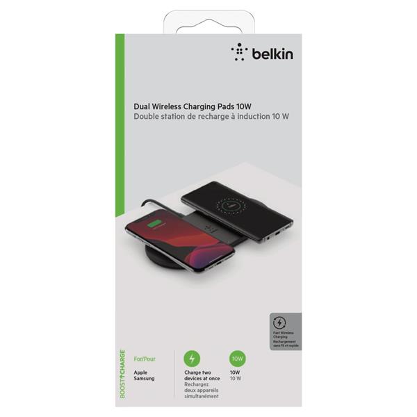 BELKIN DUAL WIREL. CHARGING PAD 2X10W NETZTEIL BLACK WIZ002VFBK