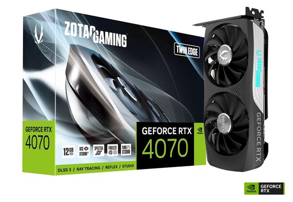 VGA ZOTAC GeForce® RTX 4070 12GB Twin Edge