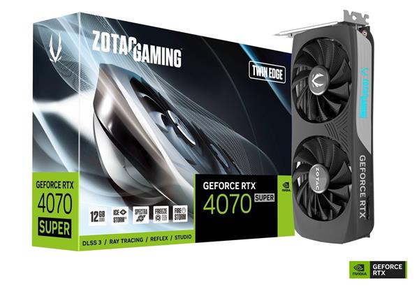 VGA ZOTAC GeForce® RTX 4070 SUPER 12GB Twin Edge