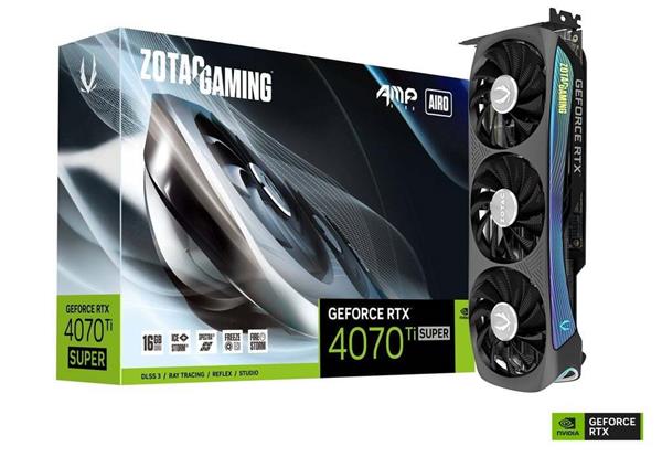 VGA ZOTAC GeForce® RTX 4070 TI SUPER 16GB AMP AIRO