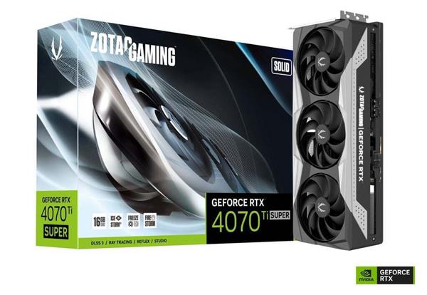 VGA ZOTAC GeForce® RTX 4070 TI SUPER 16GB Solid