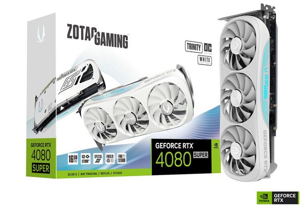 VGA ZOTAC GeForce® RTX 4080 SUPER 16GB Trinity OC White Edition